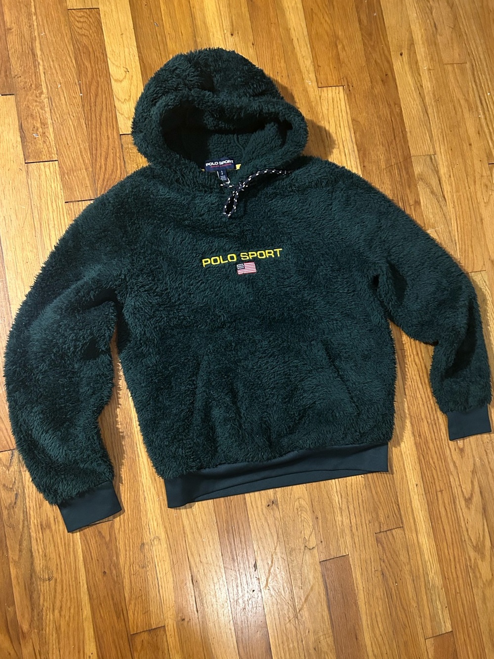Polo by Ralph Lauren Dark Green Sherpa Zip-Up Hoodie